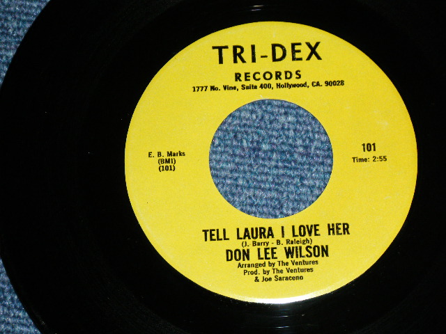 画像1: DON LEE WILSON -  TELL .LAULA I LOVE HER ( MINT- / MINT- )  / 1981 US ORIGINAL Stock Copy 7"SINGLE