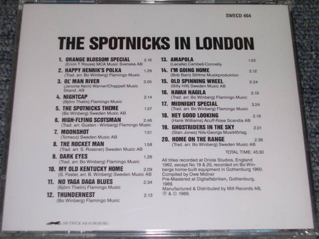 画像: THE SPOTNICKS - OUT-A-SPACE  IN LONDON / 1989 SWEDEN Original Sealed New CD 