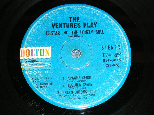 画像: THE VENTURES - PLAY TELSTAR ( No JACKET )/ 1962 US ORIGINAL 7"EP