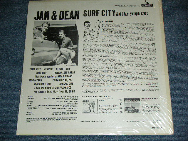画像: JAN & DEAN - SURF CITY ( MINT-/MINT- )  / 1963 US ORIGINAL MONO LP 