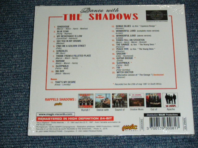 画像: THE SHADOWS- DANCE WITH ( 60's FRENCH ALBUM+ Bonus Tracks ) / 2001 FRENCH DIGI-PACK Brand New SEALED  CD