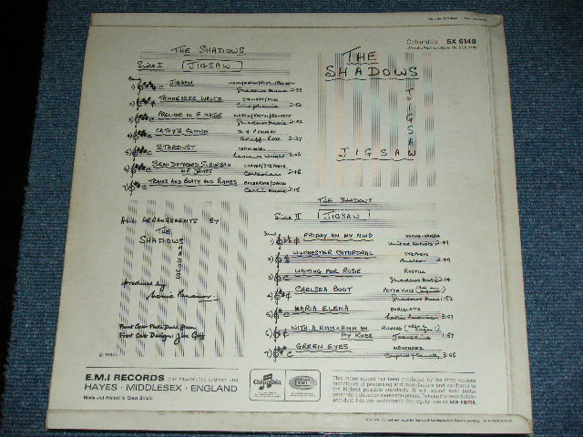 画像: THE SHADOWS - JIGSAW   ( Ex+/Ex+++  ) / 1967 UK ORIGINAL "BLUE Columbia " Label MONO LP 