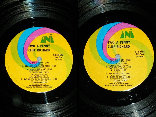 画像: CLIFF RICHARD- TWO A PENNY / 1968? US ORIGINAL STEREO LP 