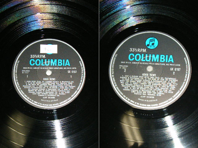 画像: CLIFF RICHARD - GOOD NEWS ( MINT-,Ex++/MINT- ) / 1967 UK ORIGINAL "BLUE Columbia" Label MONO Used  LP 