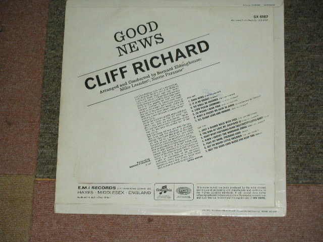 画像: CLIFF RICHARD - GOOD NEWS ( Ex++/Ex+++ ) / 1967 UK ORIGINAL "BLUE Columbia" Label MONO Used  LP 