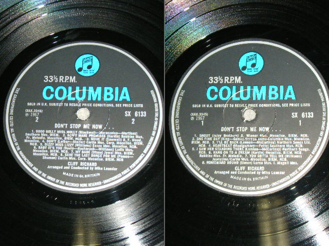 画像: CLIFF RICHARD - DON'T STOP ME NOW  / 1967 UK ORIGINAL "BLUE Columbia" Label MONO Used  LP 