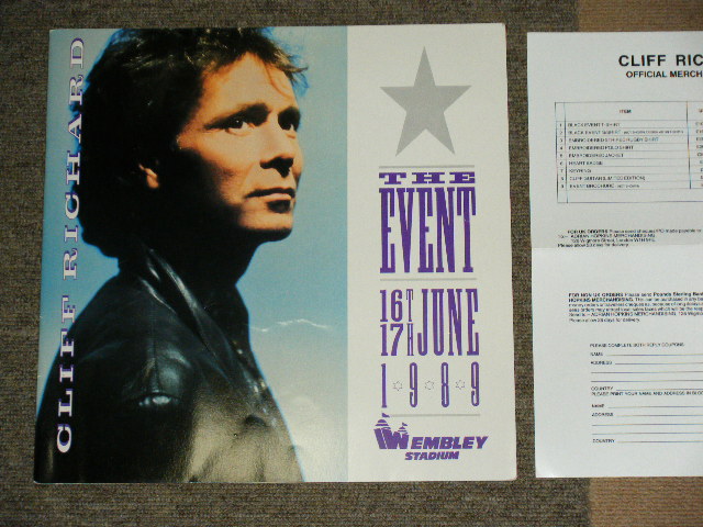 画像1: CLIFF RICHARD - CONCERT PANFLET "THE EVENT 16TH ,17TH JUNE 1989"/ 1989 UK ORIGINAL Used Book 