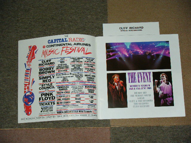 画像: CLIFF RICHARD - CONCERT PANFLET "THE EVENT 16TH ,17TH JUNE 1989"/ 1989 UK ORIGINAL Used Book 