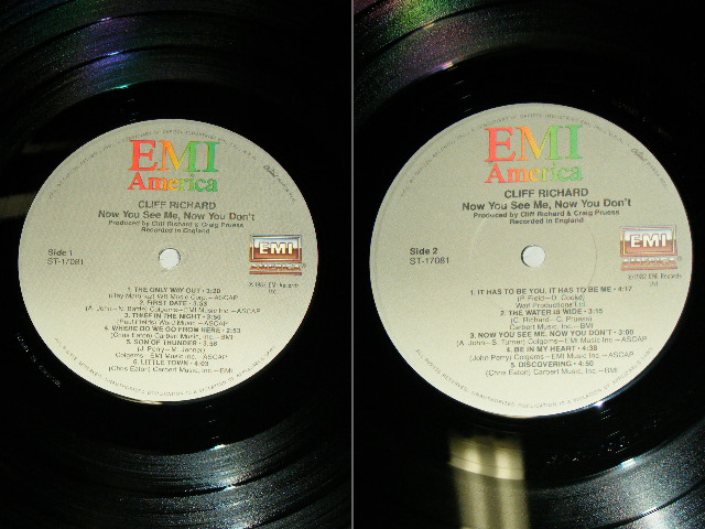画像: CLIFF RICHARD - NOW YOU SEE ME, NOW YOU DON'T   / 1982 US ORIGINAL Used LP 