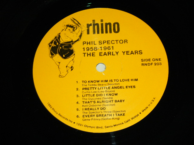 画像: v.a. OMNIBUS - PHIL SPECTOR THE EARLY PRODUCTIONS 1958-1961 ( Ex++/Ex+++ )  / 1983 US ORIGINAL Used LP  