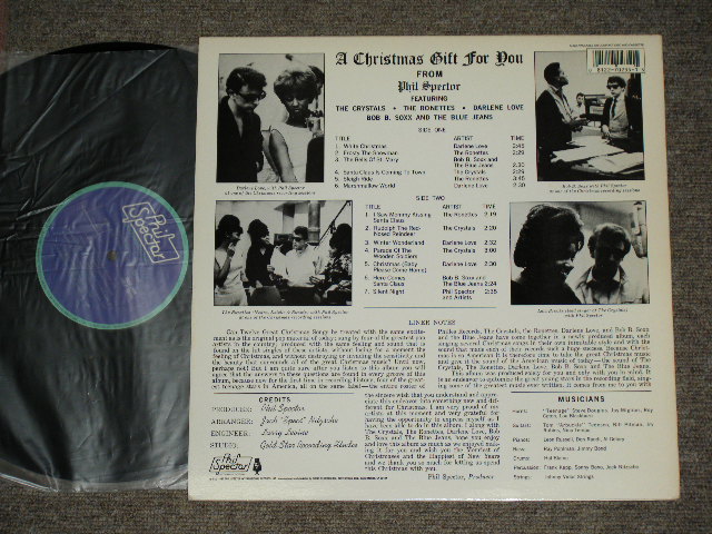 画像:  VA ( CRYSTALS+RONETTES+DARLEN LOVE+More ) - A CHRISTMAS GIFT FOR YOU ( Ex++ / MINT- FEW SMALL LIGHT WARP on EDGE SIDE  )  / 1987  US reissue MONO Used LP  