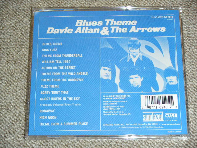 画像: DAVIE ALLAN & THE ARROWS  - BLUES THEME  / 2005 US Used CD OUT-OF-PRINT now  