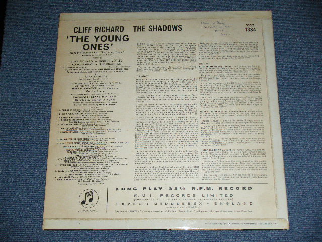画像: CLIFF RICHARD - THE SHADOWS   -  THE YOUNG ONES ( Ex++/Ex+++ )  / 1961  UK ORIGINAL 1st Press "GREEN With GOLD Text Label" Used  MONO LP 