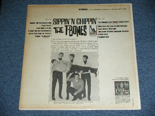 画像: THE T-BONES -  SIPPIN' 'N CHIPPIN' ( STEREO / "5" Credit BC,LST-7446-A-1/LST-7446-B-1: Ex+/Ex+++ )  / 1966 US ORIGINAL 2nd Press Label STEREO Used LP  