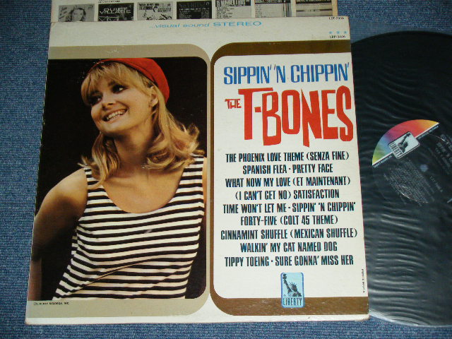 画像1: THE T-BONES -  SIPPIN' 'N CHIPPIN' ( STEREO / "5" Credit BC,LST-7446-A-1/LST-7446-B-1: Ex+/Ex+++ )  / 1966 US ORIGINAL 2nd Press Label STEREO Used LP  