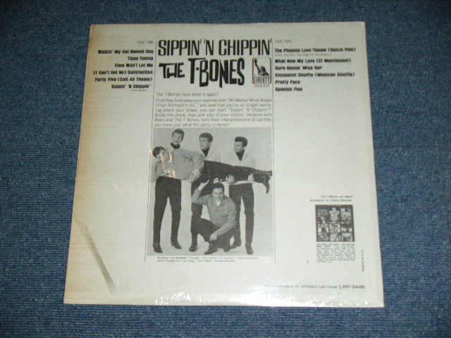 画像: THE T-BONES -  SIPPIN' 'N CHIPPIN' ( MONO/ "5" Credit BC,LRP-3446-1 RE/LRP-3446-2 RE: MINT-,Ex++/Ex+++ )  / 1966 US ORIGINAL MONO Used LP  