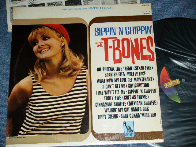 画像1: THE T-BONES -  SIPPIN' 'N CHIPPIN' ( STEREO / "4" Credit BC,LST-7446-1 SIDE1/LST-7446-1 SIDE2: MINT-/MINT- )  / 1966 US ORIGINAL 1st Press Label STEREO Used LP  
