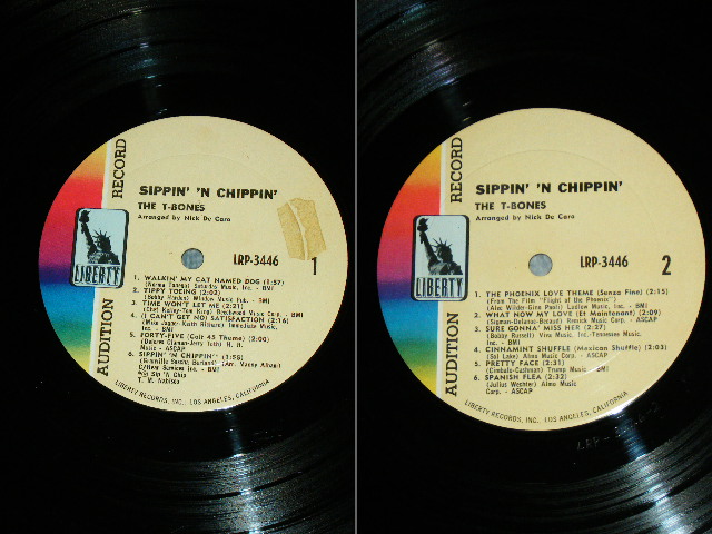 画像: THE T-BONES -  SIPPIN' 'N CHIPPIN' ( MONO/ "5" Credit BC,LRP-3446-1 RE/LRP-3446-2 RE: Ex+++/Ex+++ )  / 1966 US ORIGINAL AUDITION LABEL PROMO MONO Used LP  