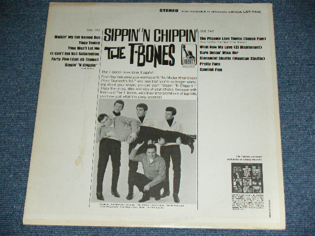 画像: THE T-BONES -  SIPPIN' 'N CHIPPIN' ( STEREO / "non" Credit BC,LST-7446-A-1/LST-7446-B-1: Ex++/MINT- )  / 1966 US ORIGINAL 2nd Press Label STEREO Used LP  
