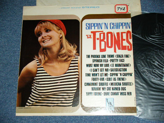 画像1: THE T-BONES -  SIPPIN' 'N CHIPPIN' ( STEREO / "non" Credit BC,LST-7446-1 RE/LST-7446-2 RE: Ex/Ex+ )  / 1966 US ORIGINAL 2nd Press Label STEREO Used LP  
