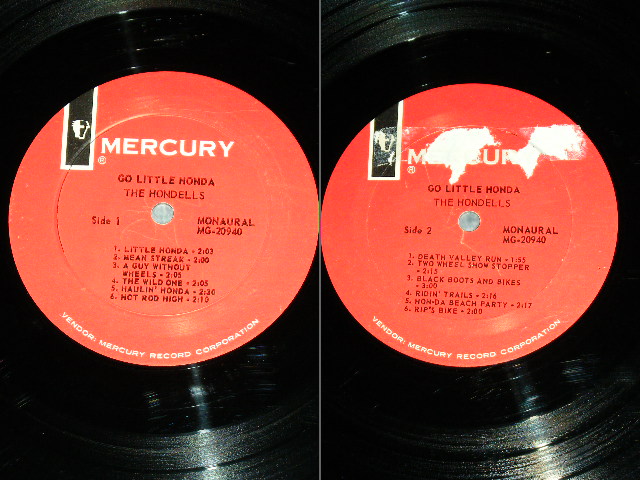 画像: THE HONDELLS - GO LITTLE HONDA  ( Ex++,Ex/Ex++ )  / 1964 US ORIGINAL "white MERCURY" Label MONO Used  LP 