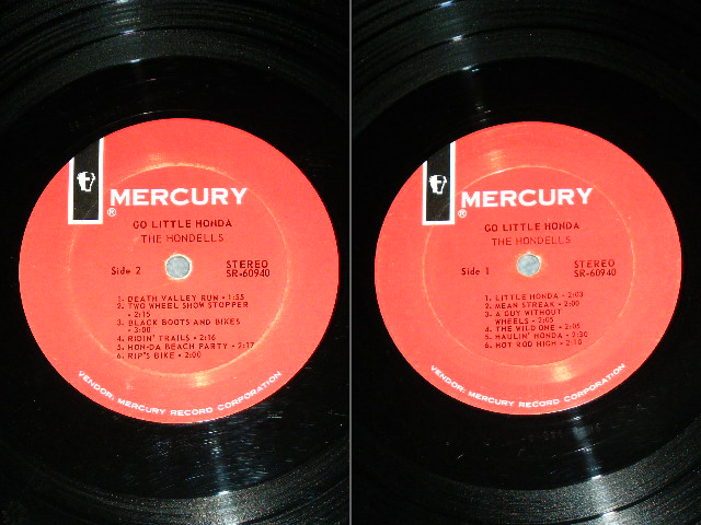 画像: THE HONDELLS - GO LITTLE HONDA  ( Ex+/MINT- )  / 1964 US ORIGINAL "white MERCURY" Label STEREO Used  LP 