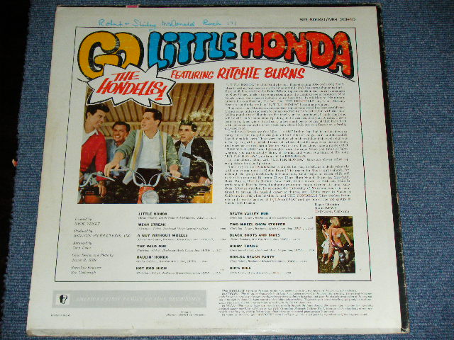 画像: THE HONDELLS - GO LITTLE HONDA  ( Ex++,Ex+/Ex++ )  / 1964 US ORIGINAL "white MERCURY" Label STEREO Used  LP 