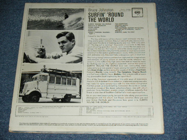 画像: BRUCE JOHNSTON - SURFIN' 'ROUND THE WORLD ( Ex+,Ex+/Ex+ )  / 1963 US ORIGINAL "2 EYES  & GUARANTEED " Label MONO Used  LP 