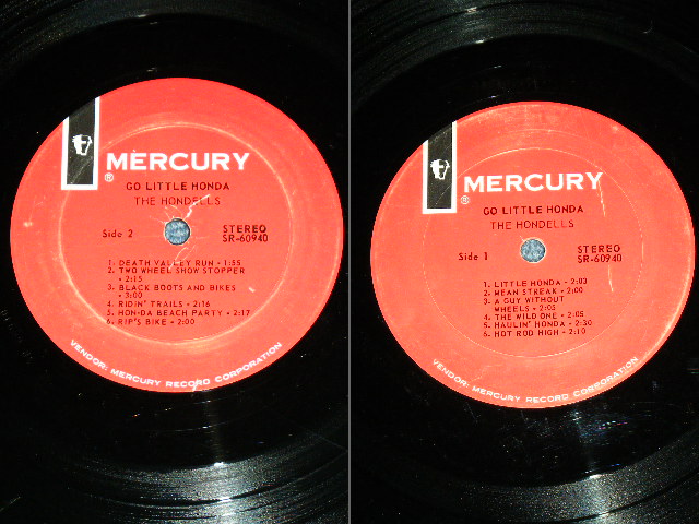 画像: THE HONDELLS - GO LITTLE HONDA  ( Ex++,Ex+/Ex++ )  / 1964 US ORIGINAL "white MERCURY" Label STEREO Used  LP 