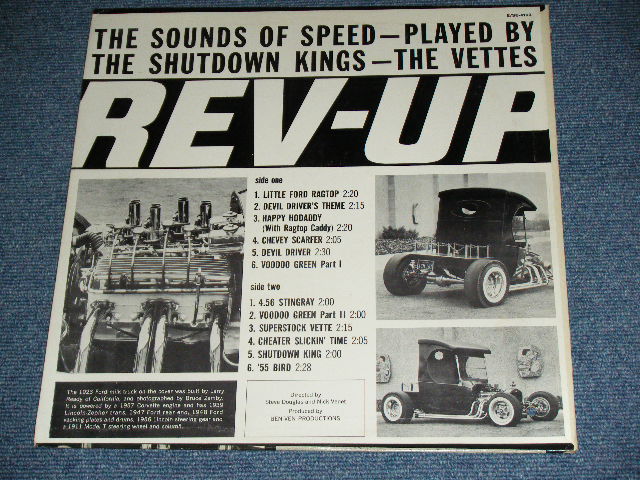 画像: THE VETTES - REV-UP ( Ex+++/MINT- )  / 1963 US ORIGINAL Stereo LP 