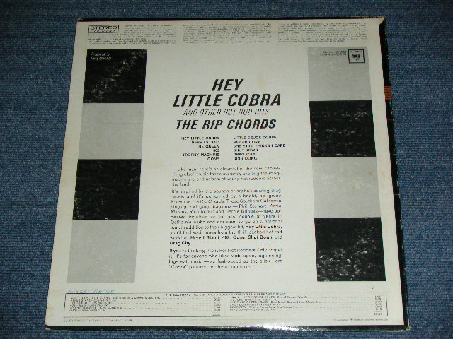 画像: THE RIP CHORDS - HEY LITTLE COBRA  ( Matrix # 1A/1B) (VG+++/.Ex++)  / 1964 US AMERICA ORIGINAL 2nd Press "360 Sound Label" STEREO Used LP
