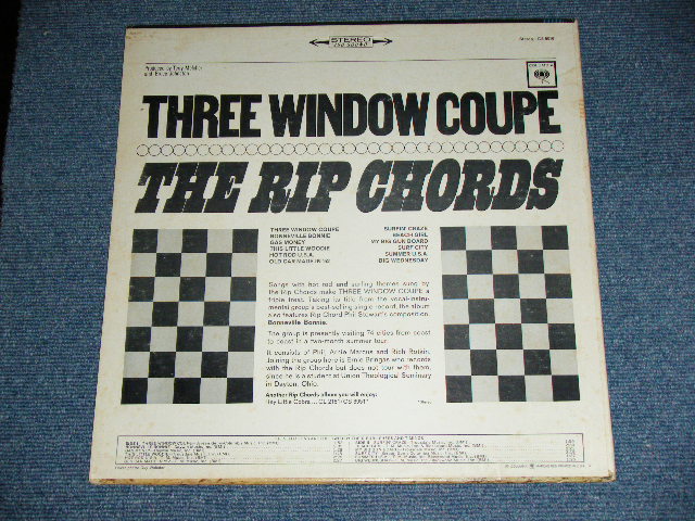 画像: THE RIP CHORDS - THREE WINDOW COUPE ( Matrix # 1F/1E ; Ex++/MINT- )   /1964 US AMERICA ORIGINAL 2nd Press "360 Sound Label" STEREO Used LP 