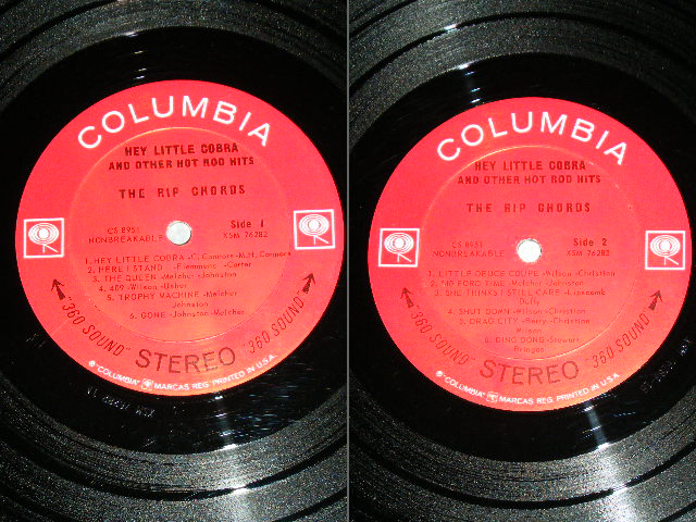 画像: THE RIP CHORDS - HEY LITTLE COBRA  ( Matrix # 1A/1B)(Ex++,Ex+/MINT-) / 1964 US AMERICA ORIGINAL 2nd Press "360 Sound Label" STEREO Used LP