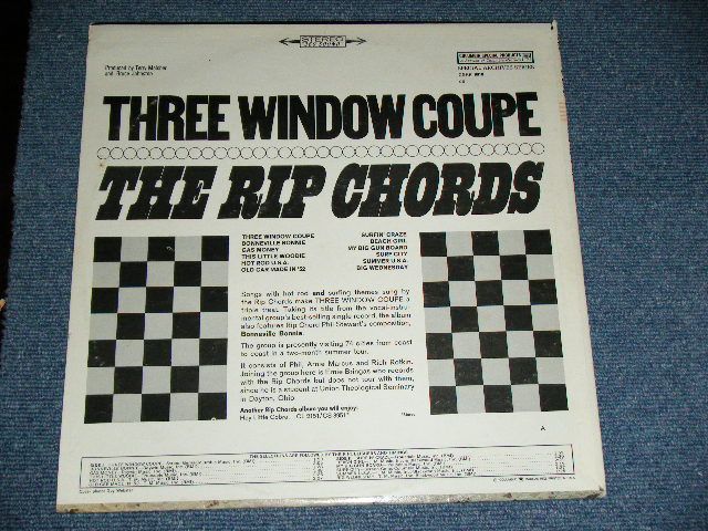 画像: THE RIP CHORDS - THREE WINDOW COUPE ( Matrix # 1H/1H ; Ex+-/Ex++ )   / 1969? US ORIGINAL RECORD CLUB RELEASE  STEREO Used LP 