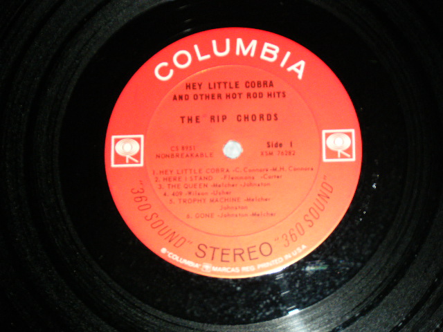 画像: THE RIP CHORDS - HEY LITTLE COBRA  ( Matrix # 1D/1E)(Ex/Ex+,Ex+++)  /1964 US AMERICA ORIGINAL 2nd Press "360 Sound Label" STEREO Used LP