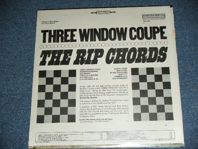 画像: THE RIP CHORDS - THREE WINDOW COUPE ( Matrix # ?? ; SEALED )   / 1969? US ORIGINAL RECORD CLUB RELEASE  STEREO Brand New SEALED  LP 