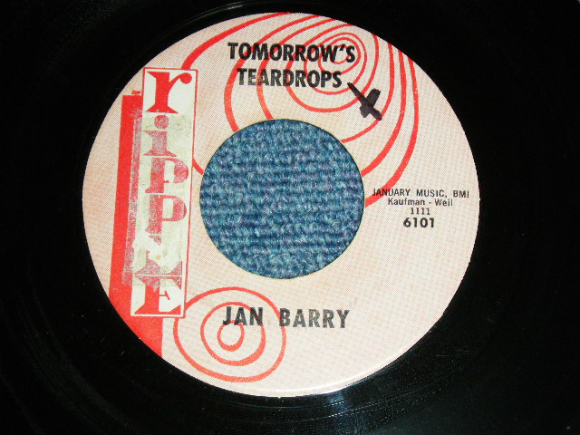 画像: JAN BARRY (BERRY) of JAN & DEAN - TOMORROW'S TEARDROPS   / 1961 US ORIGINAL Used 7" Single 