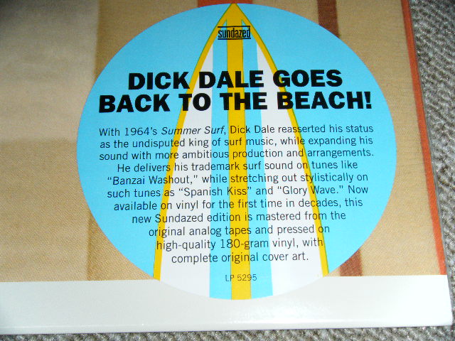 画像: DICK DALE - SUMMER SURF   / 2010  US 180 Gram Heavy Weight Brand New SEALED NEW  LP