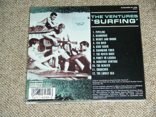 画像: THE VENTURES　-  SURFING  ( STRAIGHT Reissue of ORIGINAL ALBUM  )  / 2012 US DI-GI PACK Brand New  SEALED  CD
