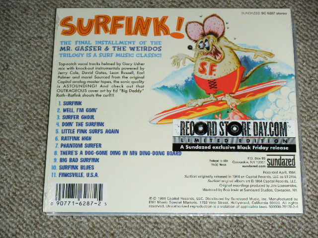 画像: MR.GASSER and The WEIRDOS ( GARY USHER Works ) - SURFINK!  /  2011 US LIMITED Editiont Brand New SEALED CD