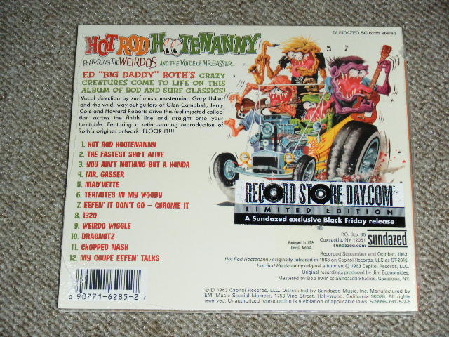 画像: MR.GASSER and The WEIRDOS ( GARY USHER Works ) - HOT ROD HOOTENANNY /  2011 US LIMITED Editiont Brand New SEALED CD