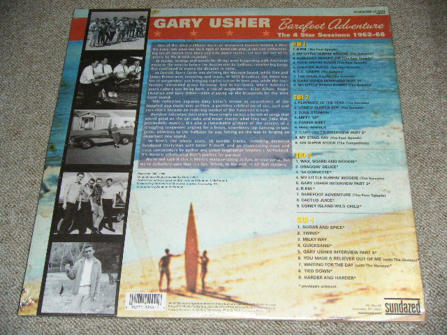 画像: GARY USHER / V.A. Omnibus - BAREFOOT ADVENTURE : THE 4 STAR SESSIONS 1962-66 / 2008 US Brand New SEALED 2-LP's Set  Limited GOLD Vinyl Wax 