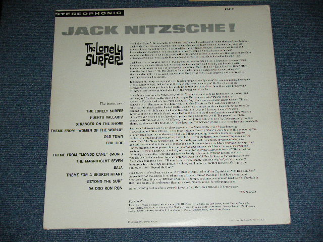 画像: JACK NITZSCHE - THE LONELY SURFER ( MINT-/MINT- ) / Early 1970's US 3rd Press  Stereo LP