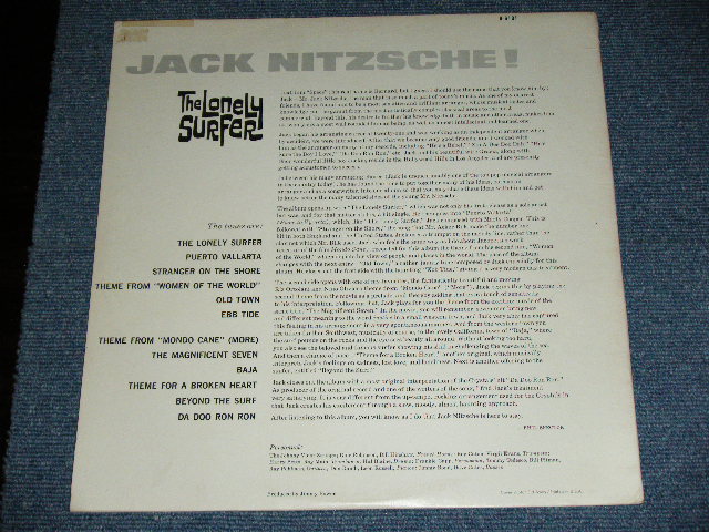 画像: JACK NITZSCHE - THE LONELY SURFER ( Ex+++/MINT- ) / 1963 US ORIGINAL Mono Used LP
