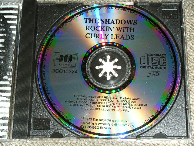 画像: THE SHADOWS  - ROCKIN' WITH CURLY LEAD ( STRAIGHT REISSUE ) / 1990 UK ORIGINAL Used CD