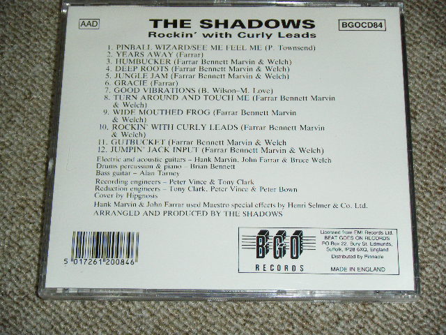 画像: THE SHADOWS  - ROCKIN' WITH CURLY LEAD ( STRAIGHT REISSUE ) / 1990 UK ORIGINAL Used CD
