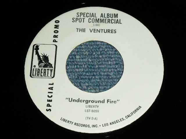 画像1: THE VENTURES - SPECIAL ALBUM SPOT COMMERCIAL "UNDERGROUND FIRE" ( Ex+++/Ex+++ ) / 1969 US PROMO ONLY Used 7"SINGLE