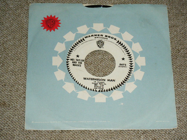 画像: MEL TAYLOR of The VENTURES -  A) WATERMELON MAN  B)SKOKIAAN   Ex+++/Ex++ ) / 1965  US ORIGINAL White Label Promo 7"SINGLE