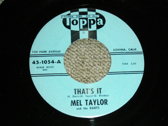 画像1: MEL TAYLOR of The VENTURES - THAT'S IT ( Ex+++/Ex+++) / US ORIGINAL 7"SINGLE