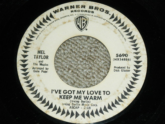 画像: MEL TAYLOR of The VENTURES - YOUNG MAN, OLD MAN ( Matrix # HX-14885-2/14886-2 : VG+/Ex )/ 1965 US ORIGINAL White Label Promo 7"SINGLE